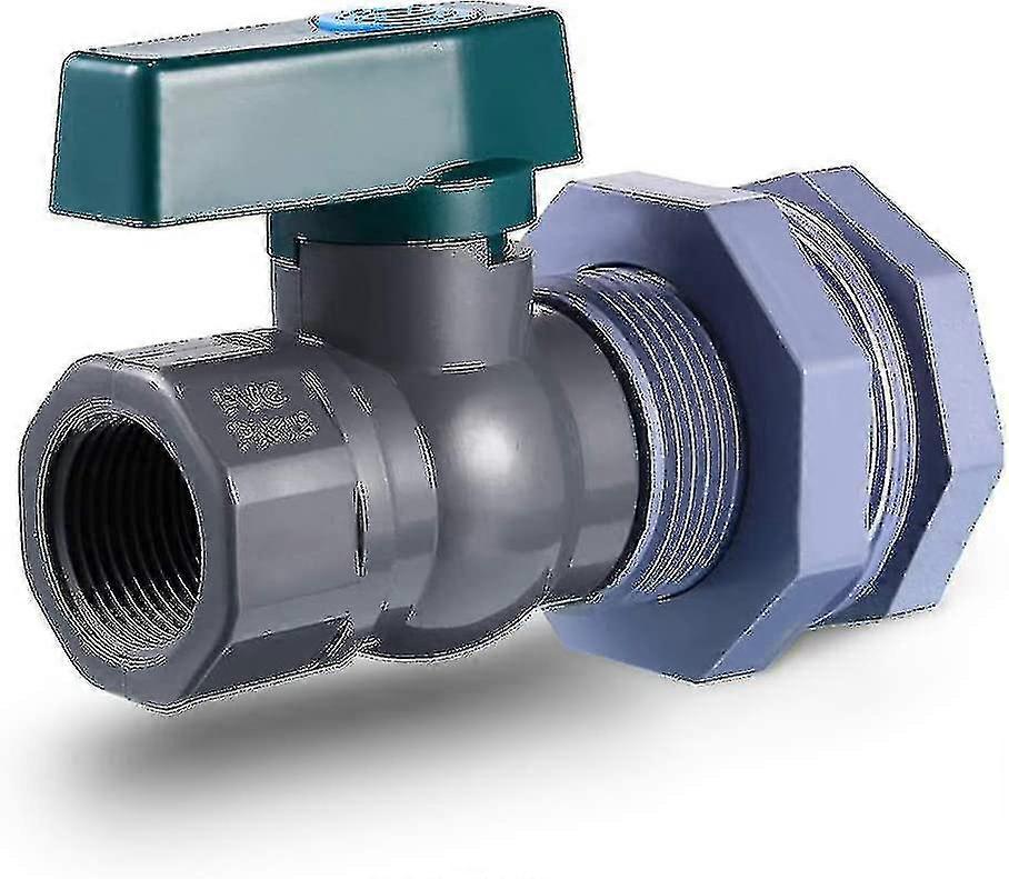 Rain Barrel Faucet Kit 3/4 Inch Rain Barrel Valve With Bulkhead Fitting Adapter For Aquariums, Water Tanks, Tubs, Pools