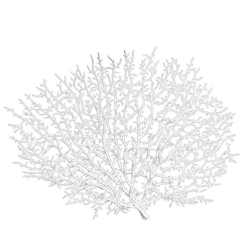 Simulation Peacock Coral Branches Three-color Simulation Flower Plastic Fake Coral Branches Flower Arrangement Artificial Plants