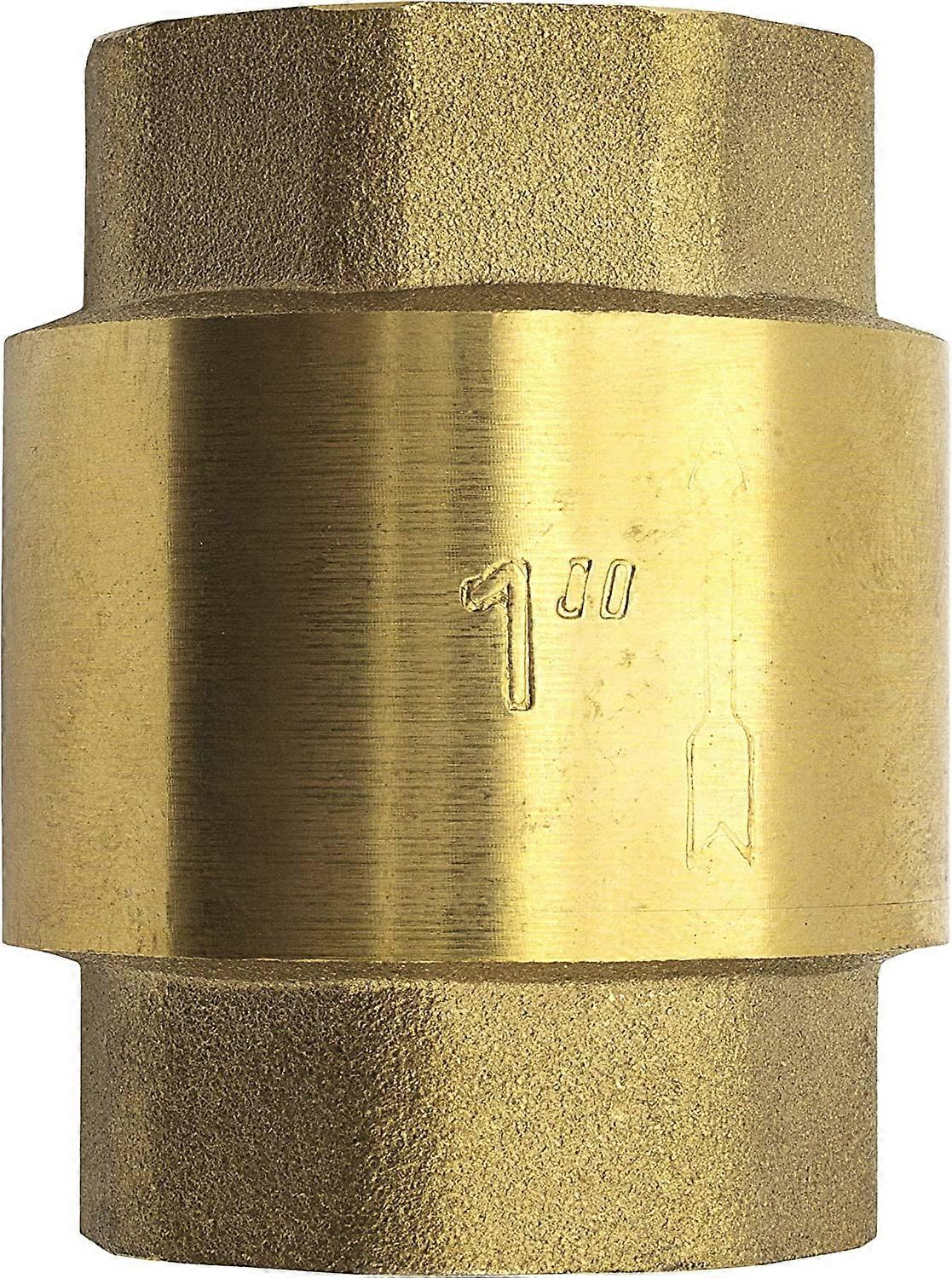 Clapet Anti-retour 1 Entièrement en Laiton, DN25 Vanne Anti-Retour Universel, Antirouille et étanche pour Pompe, Fontaine, Machine à Laver, Jardin, Mégots de Pluie, Baril