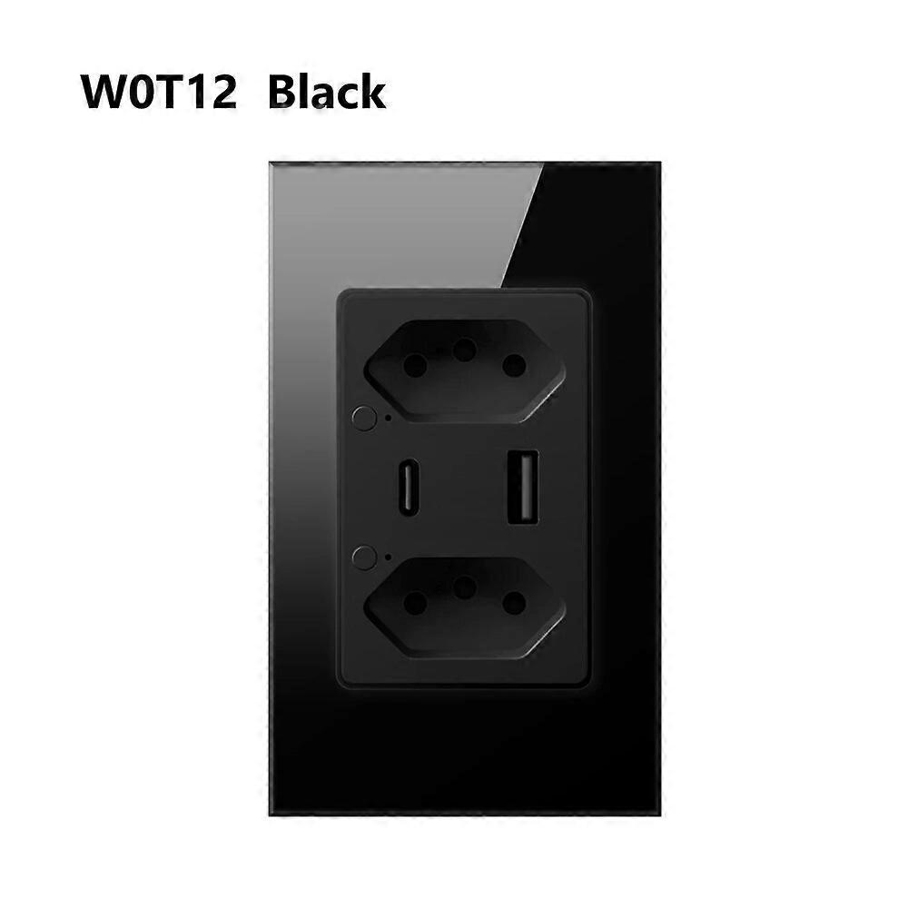 AVATTO Tuya Brazil WiFi Wall Socket with Type C USB Port individual Control, Brasil Smart Outlet Plug Work for Google Home/Alexa