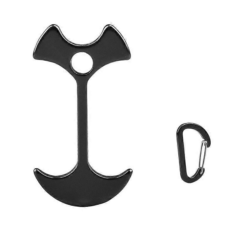6 Sets Fish Bone Shape Floor Nail Wind Rope Peg Buckle Fish Bone Tent Fixing Buckle