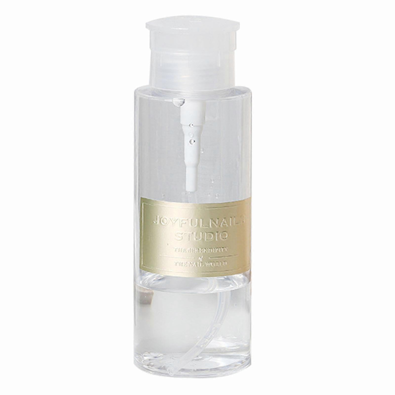 150 ml / 200 ml / 300 ml nagelpumpsflaska utmärkt tätning anti-läckage lättvikts påfyllningsbar nagellackborttagare smink split flaska för manikyr