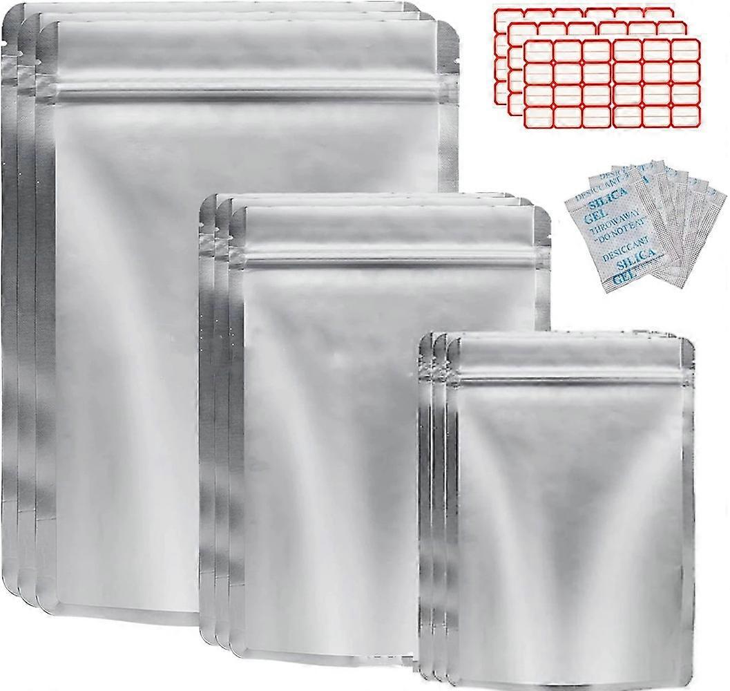 50 τσάντα Mylar πακέτων για την αποθήκευση τροφίμων με τους επανασφραγιζόμενους ξηρούς καρπούς απορροφητών οξυγόνου