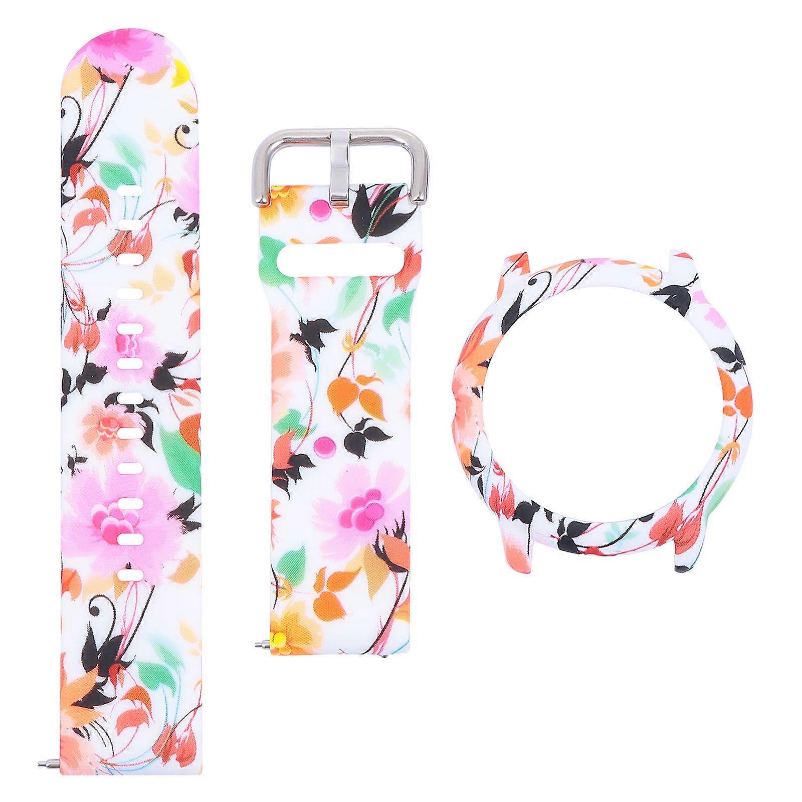 1 Set of Printing Watch Strap Protective Watch Shell Compatible for LS05