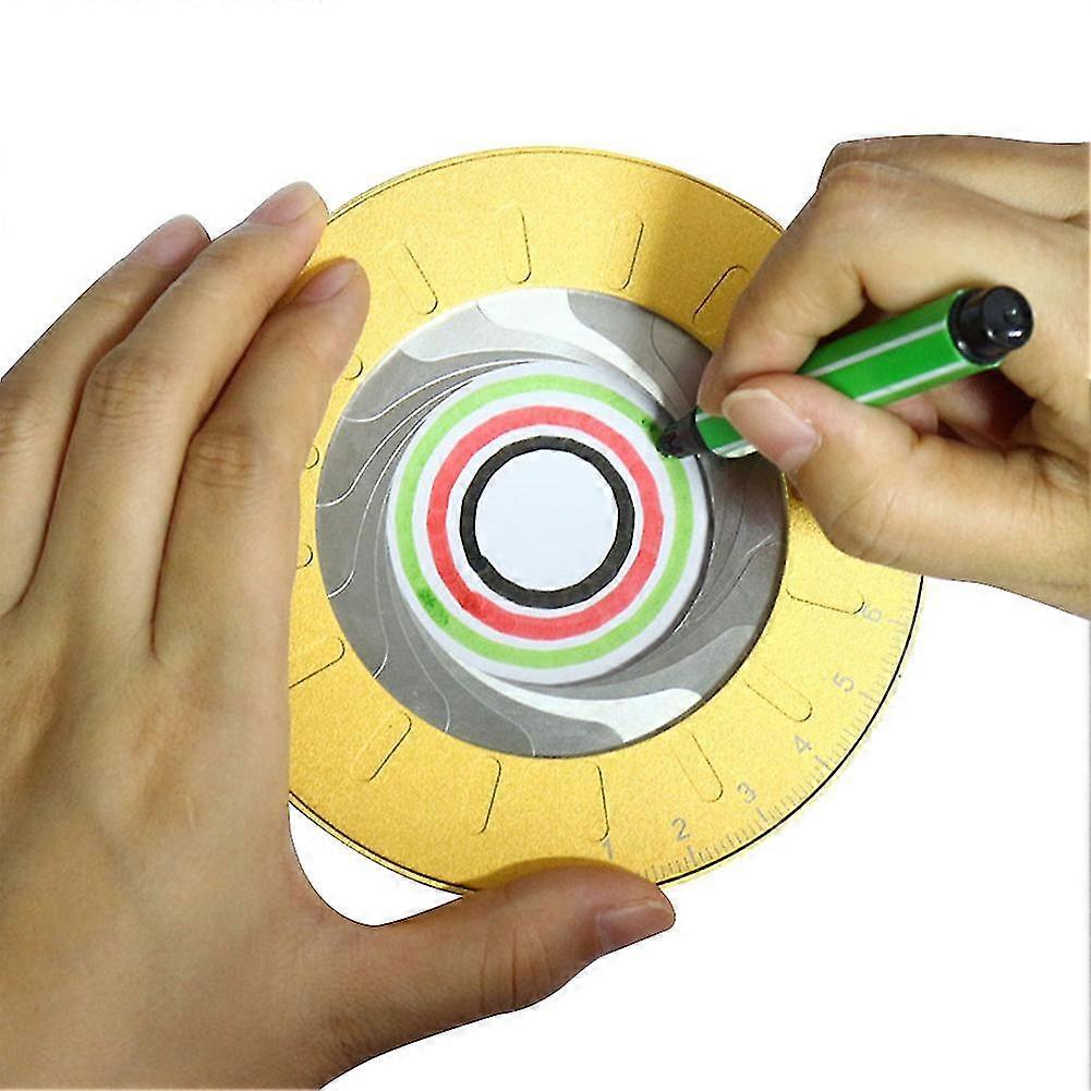 Circle Drawing Maker Aluminum Alloy Circle Template Adjustable Circle Drawing Tool Round Circle Template Tool Ring Circle Making Tool With Black Flann