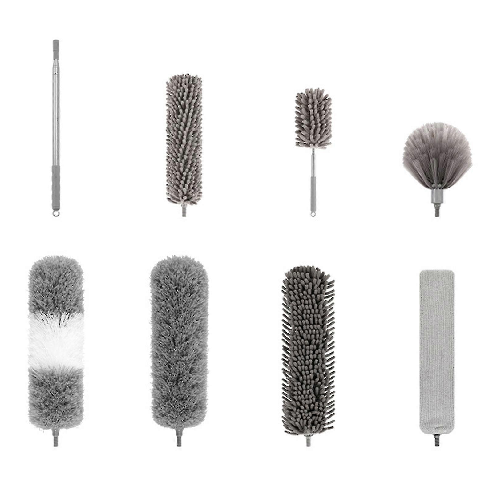 Dry & Wet Cleaning Feather Duster Extendable Duster With Long Handle For High Ceiling Blinds Furniture