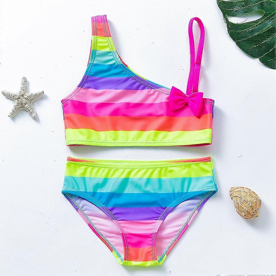 Neue Bademode 2021 Zweiteiler O Badeanzug für Mädchen 2021 Bikini-Sets Kinder Badeanzug Ly Bademode G1-k337_h