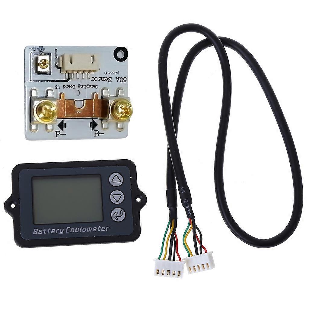 DC 8-80V 50A Battery Coulometer TK15 Battery Tester for LiFePo Coulomb Counter