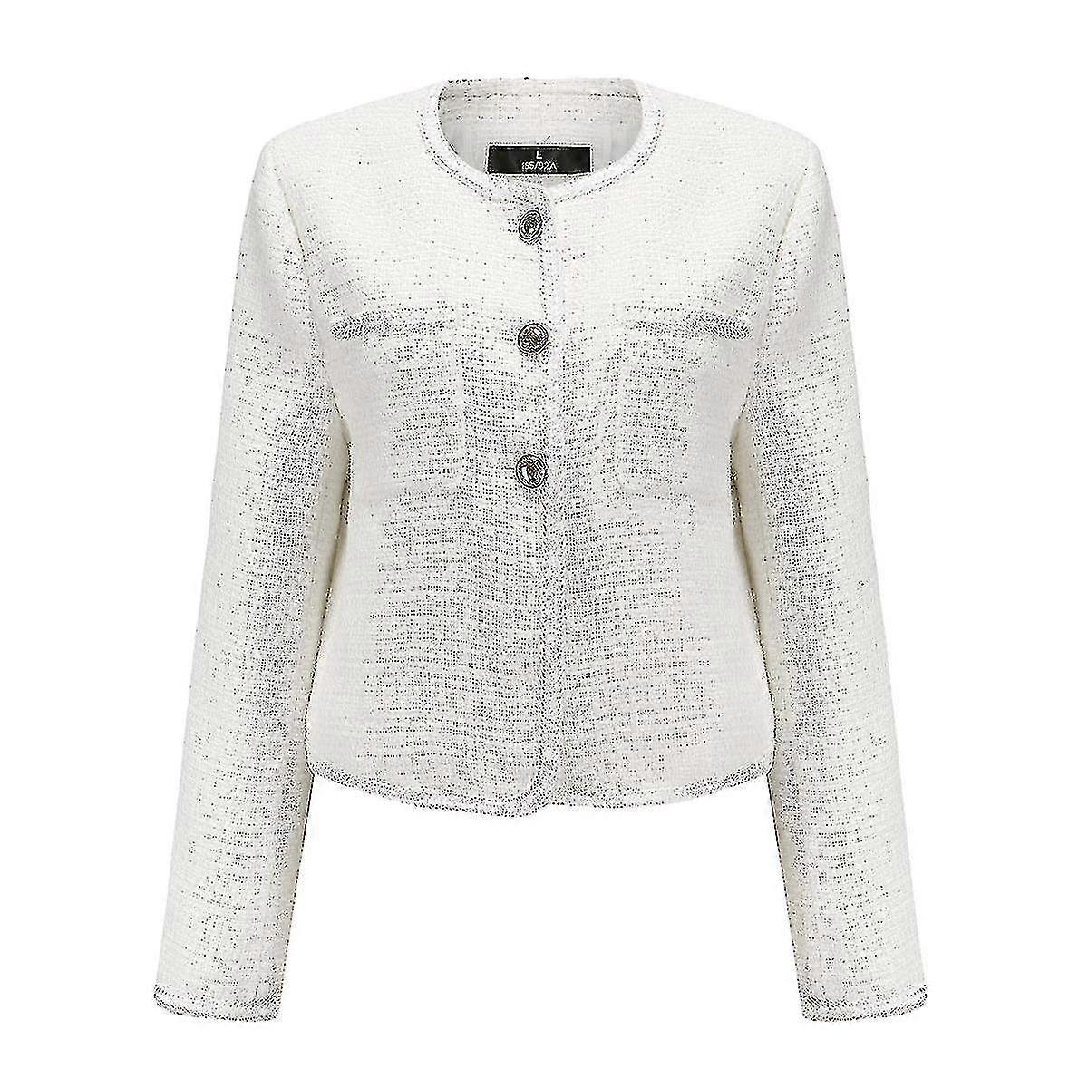 Womens Knit Design Cropped Jacket