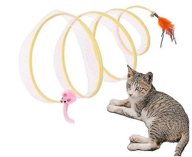 2pcs 60cm Cat Tunnel, Cat Tunnel For Cats/dogs/hamsters, Cat Donut Tunnel, Interactive Cat Toy Foldable Cat Tunnel For Training