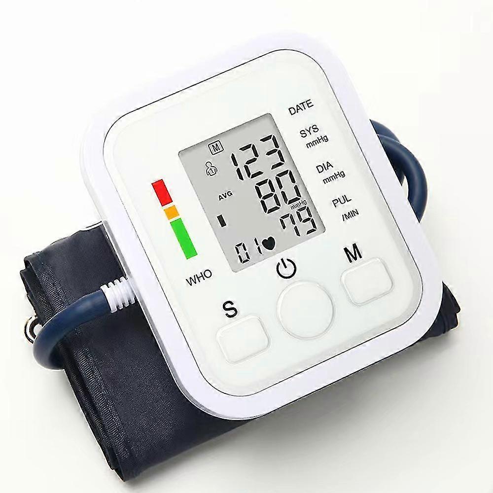 Home Digital Automatic Blood Pressure Monitor With Upper Arm Large Cuff For Measuring Heart Rate Gifts