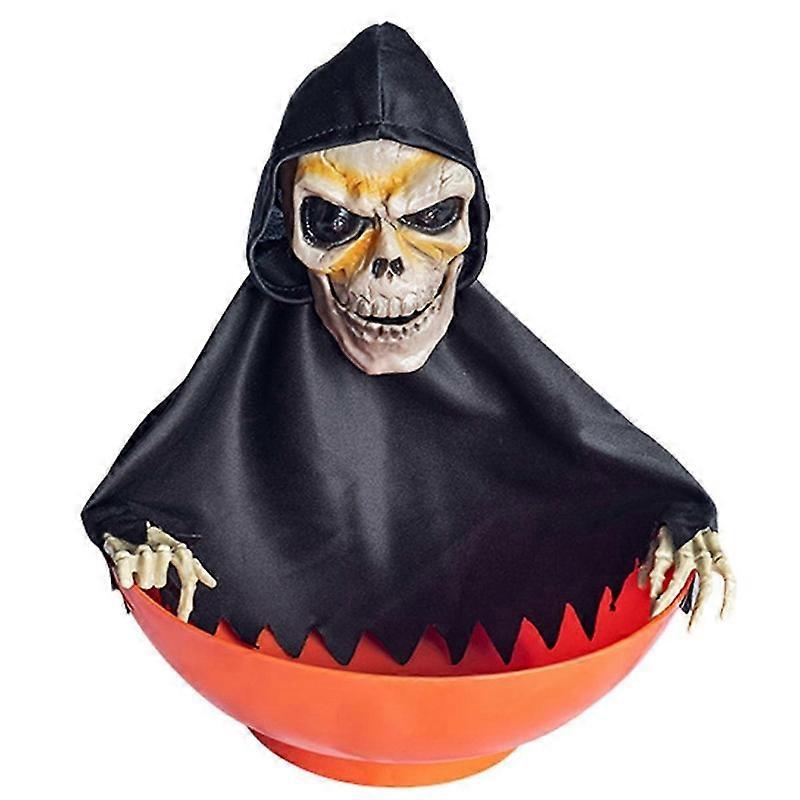 ハロウィンキャンディーボウルキャンディーディッシュモーションハロウィンキャンディーボウルゴーストフルーツボウルライトアップEY付き