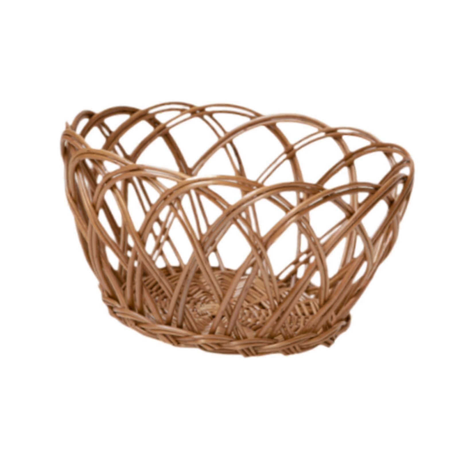 Rattan Basket Space Saving Container Onion Basket for Onion Fruits Farmhouse Small