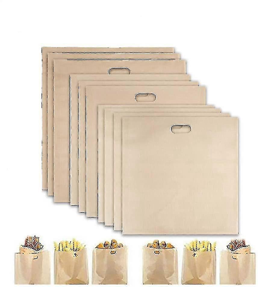 Reusable Toaster Bag,non-sticky Washable, Each Pack Of 10 Toaster Bags