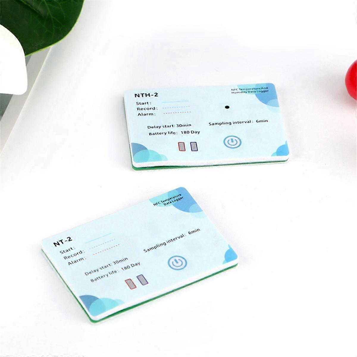 NFC مسجل البيانات اللاسلكي 180 يوما مسجل البيانات مؤشر LCD 500،000 مجموعة لدرجة حرارة NFC الكيميائية