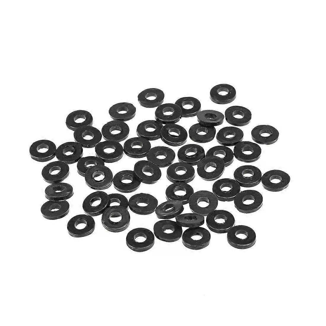 Uxcell Rubber Flat Washers  3mm Inner Diameter 7mm OD 12mm Thick 50pcs