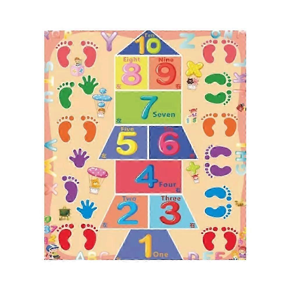 Slippery Hopscotch dla dorosłych Child, Slippery Hopscotch to przezabawna gra na świeżym powietrzu z workiem z piaskiem i gwizdkiem