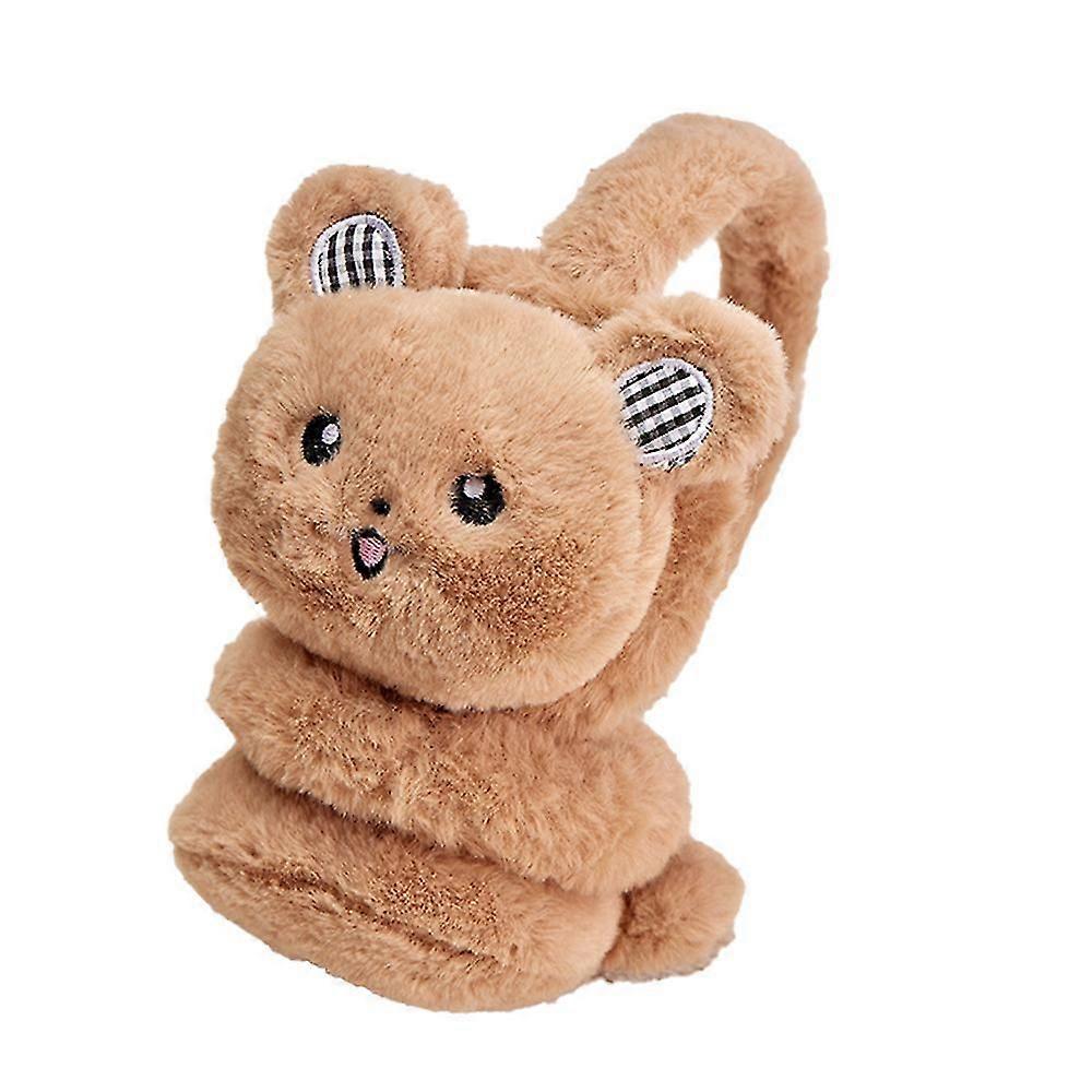 Bambini Inverno Caldo Morbido Peluche Paraorecchie Ragazzi E Ragazze Calcio all'aperto Paraorecchie