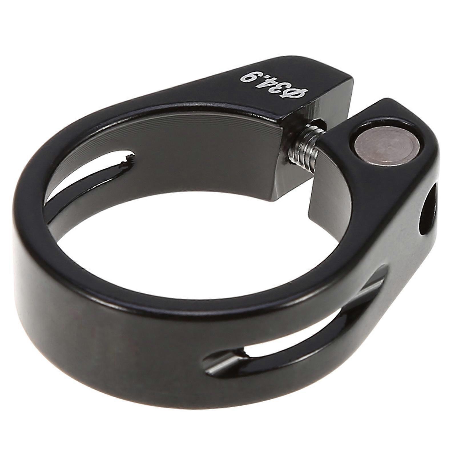34.9mm Αλουμίνιο κράμα ποδηλάτου Seat Post Clamp Mountain Bike Seatpost Αξεσουάρ (μαύρο)