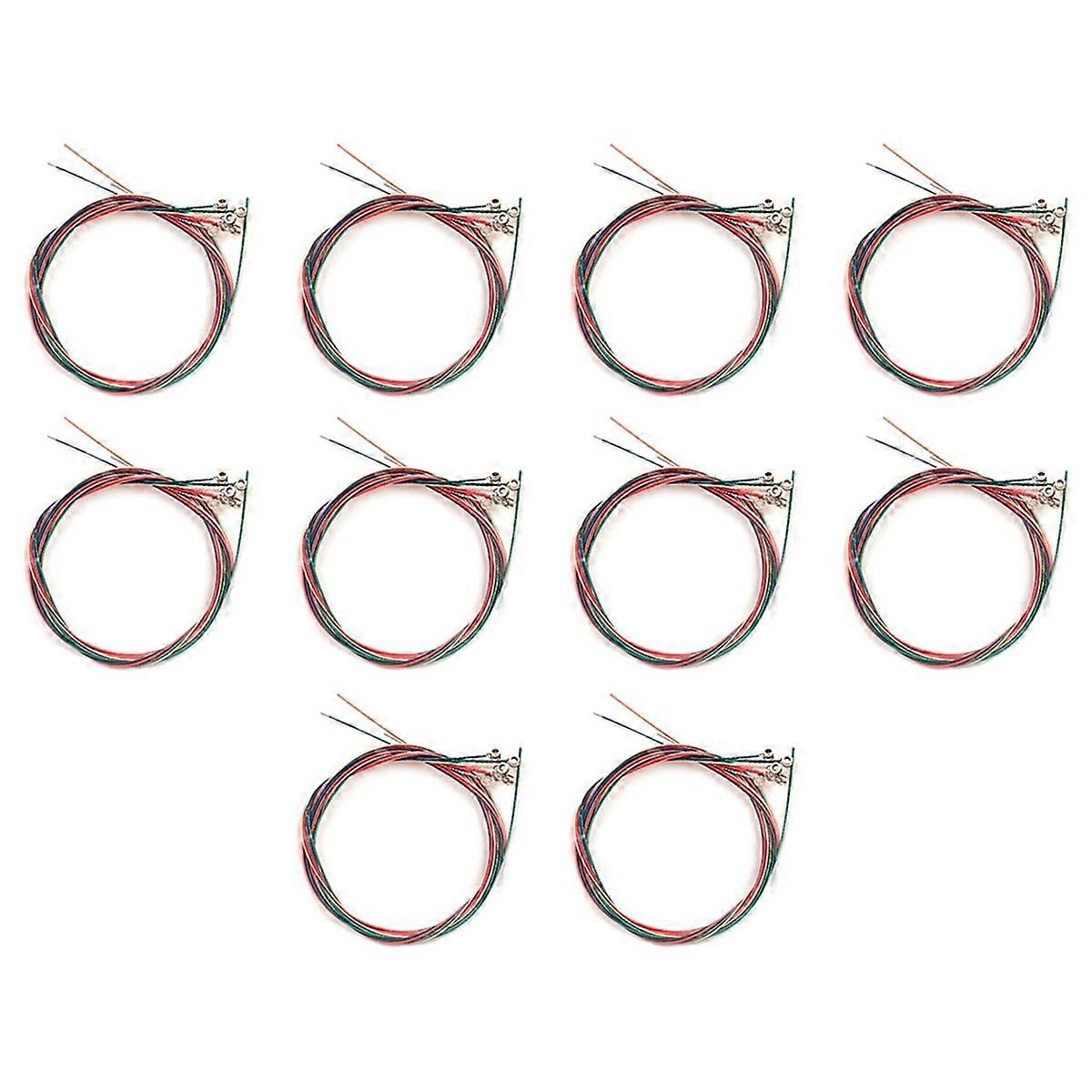 10 Sets of 6pcs Pure Copper Strings for Classical Guitar and Ukulele Strings Guitar Parts Accessori