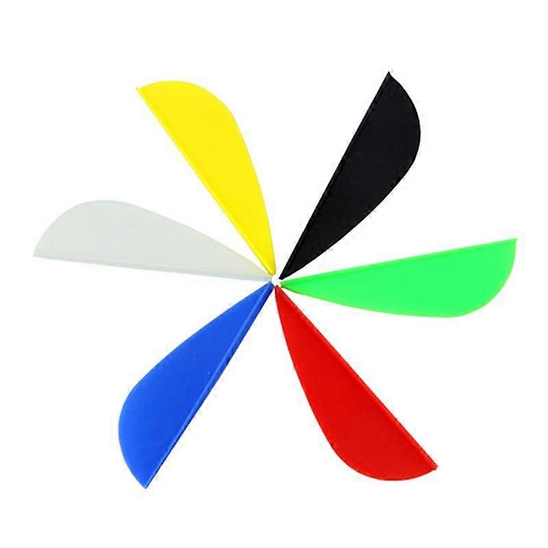 DIY Shoot 50Pcs Rubber Arrow Feather 2& Vanes Archery Bow