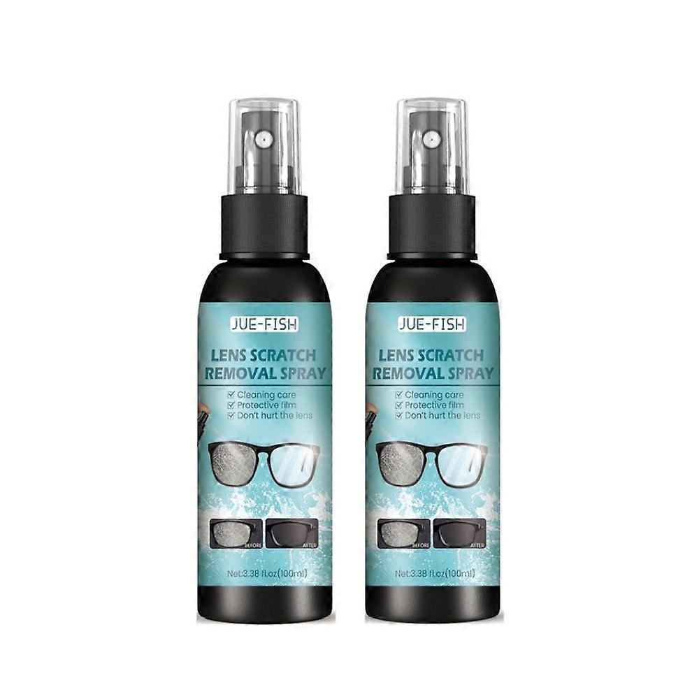 2x Φακός Scratch Αφαίρεση Spray Γυαλιά Παρμπρίζ Γυαλί Επισκευή Υγρό 100ml