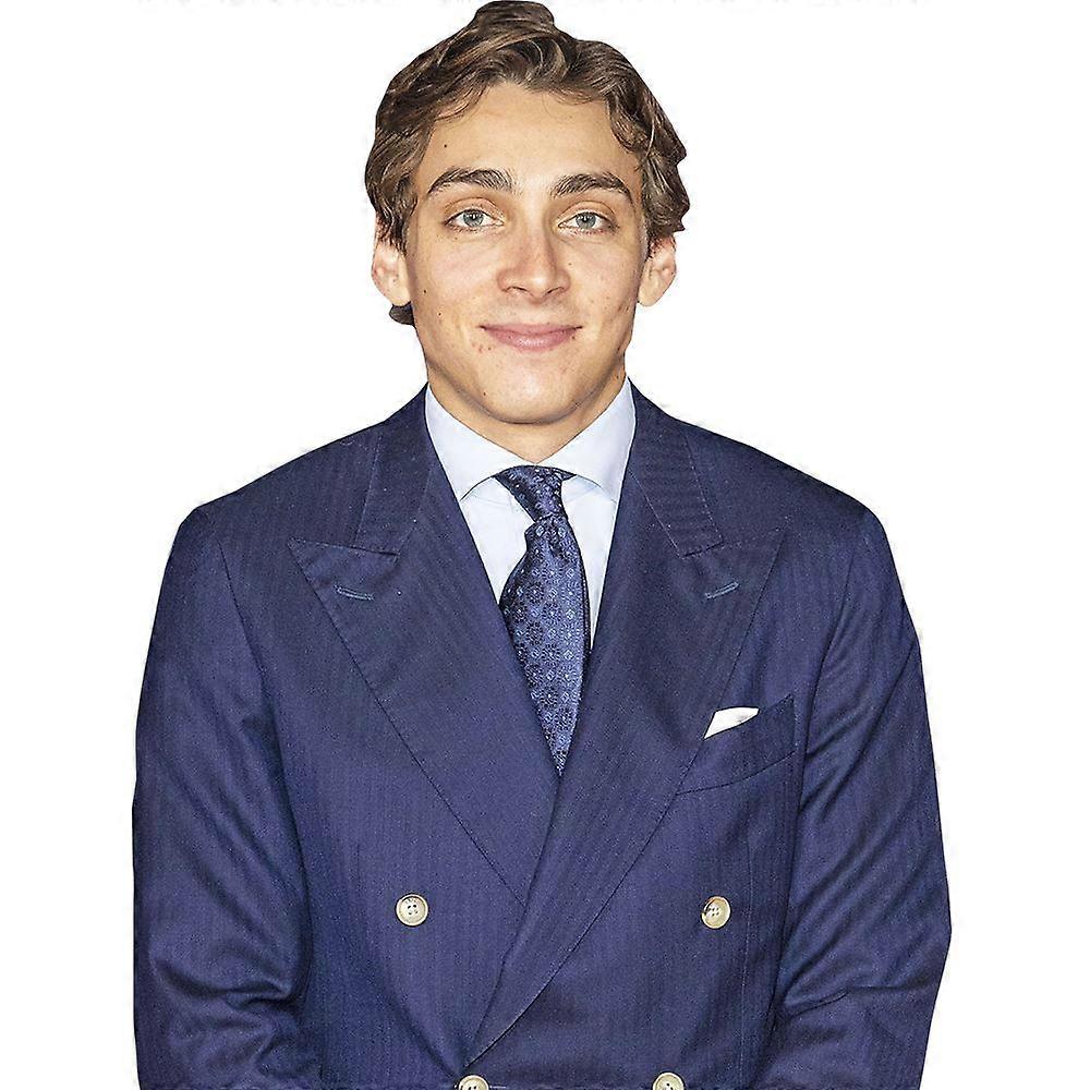 Armand Duplantis (dunkelblauer Anzug) Halbkörper Buddy Ausschnitt