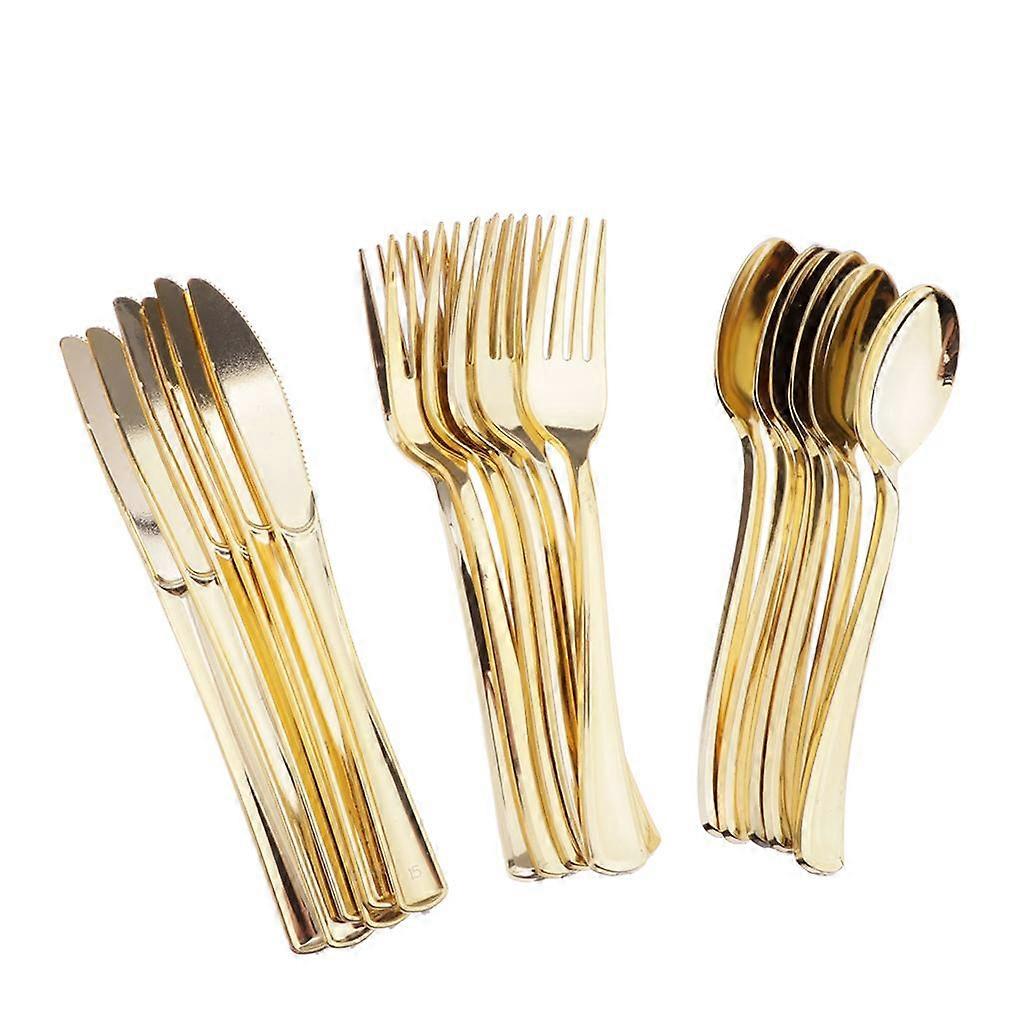 18 Set di posate in plastica - Set di posate usa e getta - - Argenteria
