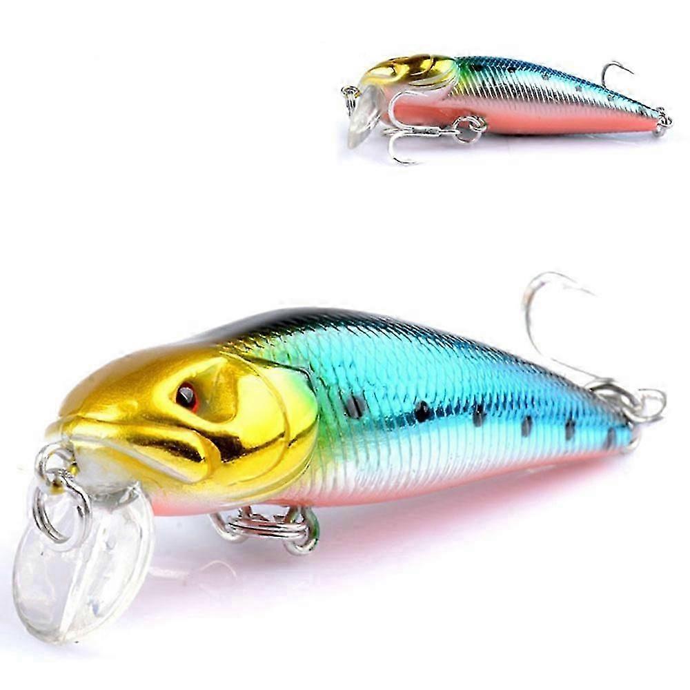 G31d 7.1cm 8g Plastic Minnow Lure Long Casting 3d Eyes Floating Bait With Hook - Style 8