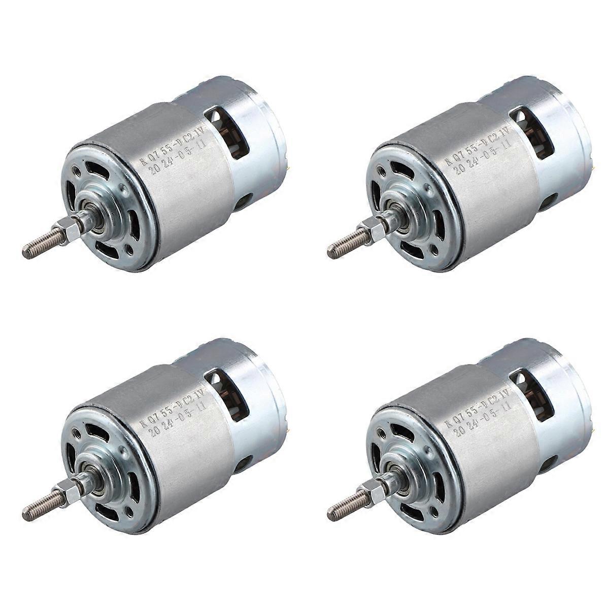 4X 755 DC Motor for Weed Trimmer 21V Grass Cutter Motor with Long Shaft for Efficient Weed Cutting