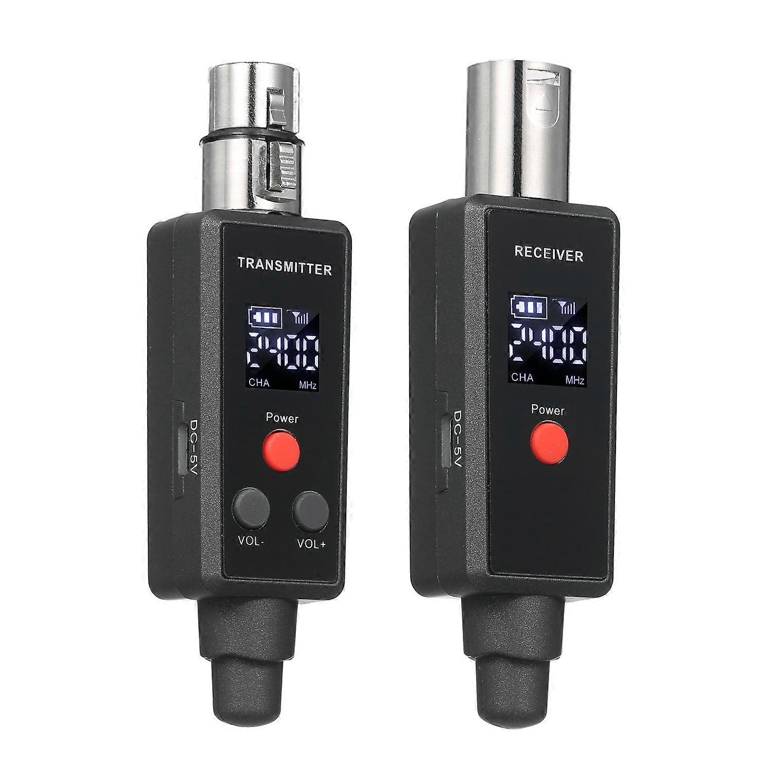 UHF Microphone Wireless System Moving Coil Capacitor Microphone Wired to Wireless System 2.4G Wirele