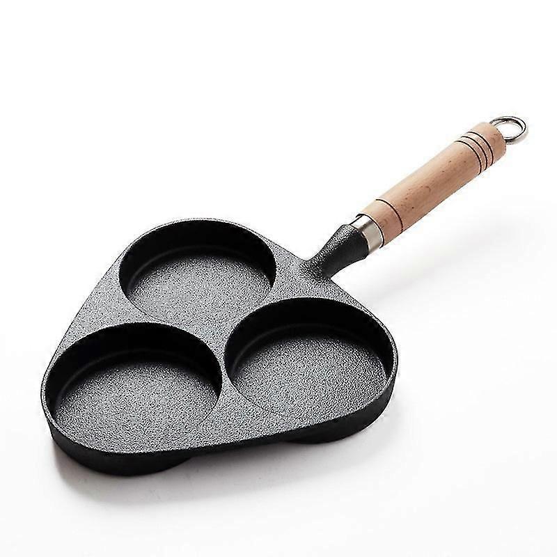 Mini Egg Pan 3 Shapes Cast Iron Omelette Frying Pan Egg Burger Fried Egg Pot