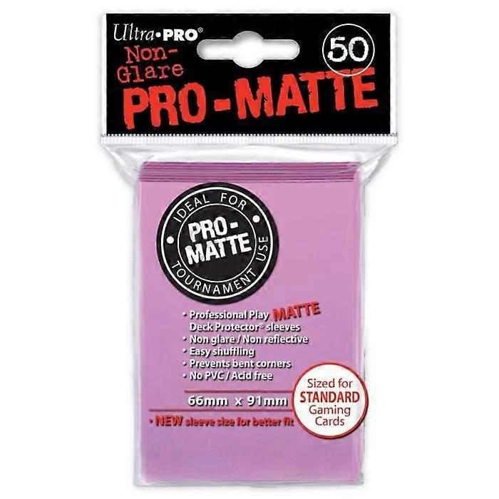 50 Pro-Matte Rosa Kort Ärmar / Ärmar