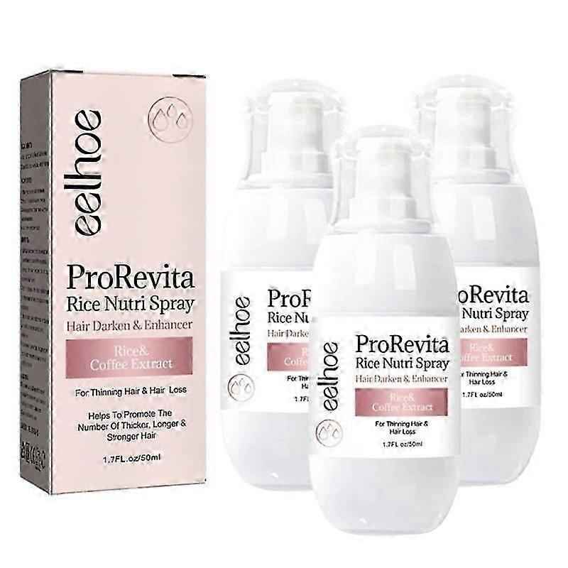 3Pcs Zephta H-Regrow 2.0, Ricrescita dei Capelli Zephta, Prorevita Rice Nutri Spray, per Capelli