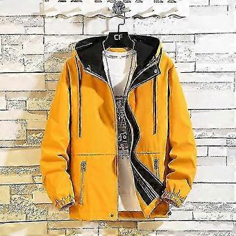 6xl 7xl 8xl Rozmiar Męskie kurtki Casual Fashion Bomber Jacket Męski płaszcz Nowe kurtki Męskie kurtki Płaszcze L KOLOR Żółty