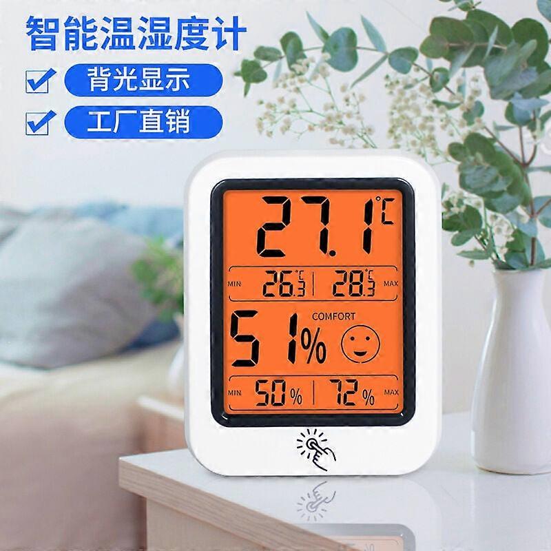 Smart Thermometer Hygrometer, Elegant Design, High Accuracy Hygrometer Thermometer, Temperature Regulation, APP Alerts for Home, Greenhouse,