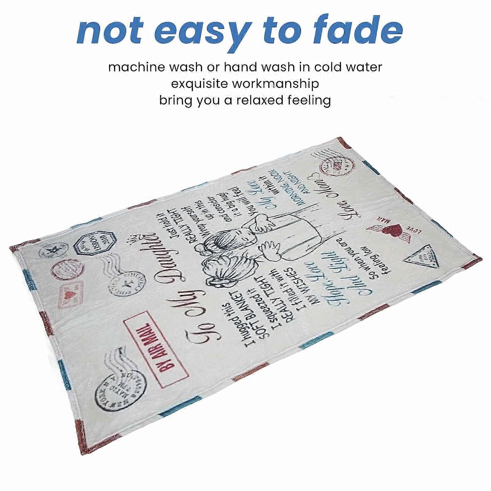 Throw Blanket Polyester Warm Double Sided Air Conditioning Blanket Multifunction for Home Office