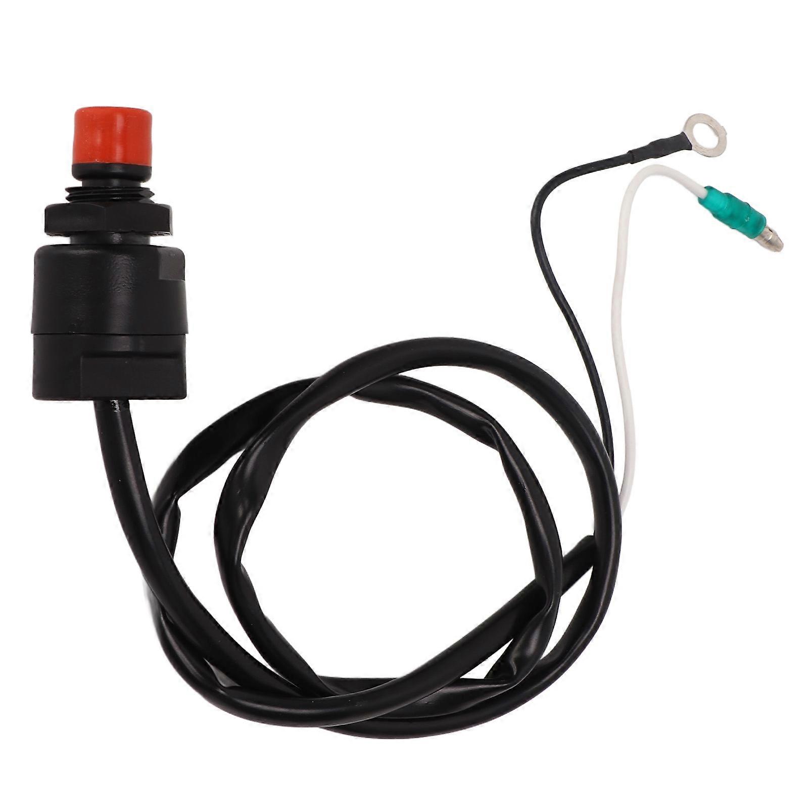 Engine Safety Kill Stop, Clip On Style Universal Compatibility Emergency Stop Switch for Boat Outboard Motors, High Strength PU Cord Aluminium Alloy