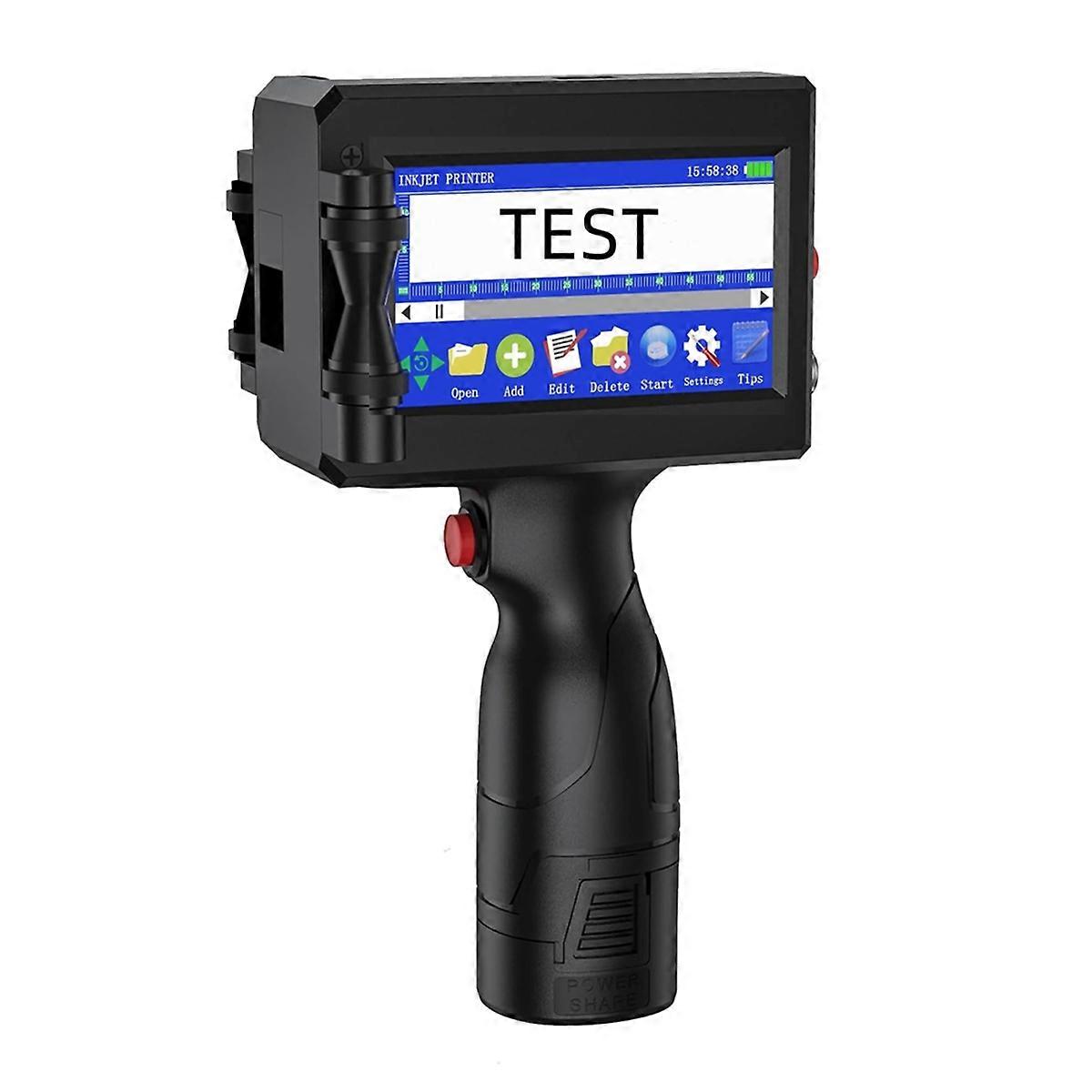 Handheld Inkjet Printer, for QRCode Barcode Production Date Time Logo Batch Number Print on Metal Wo