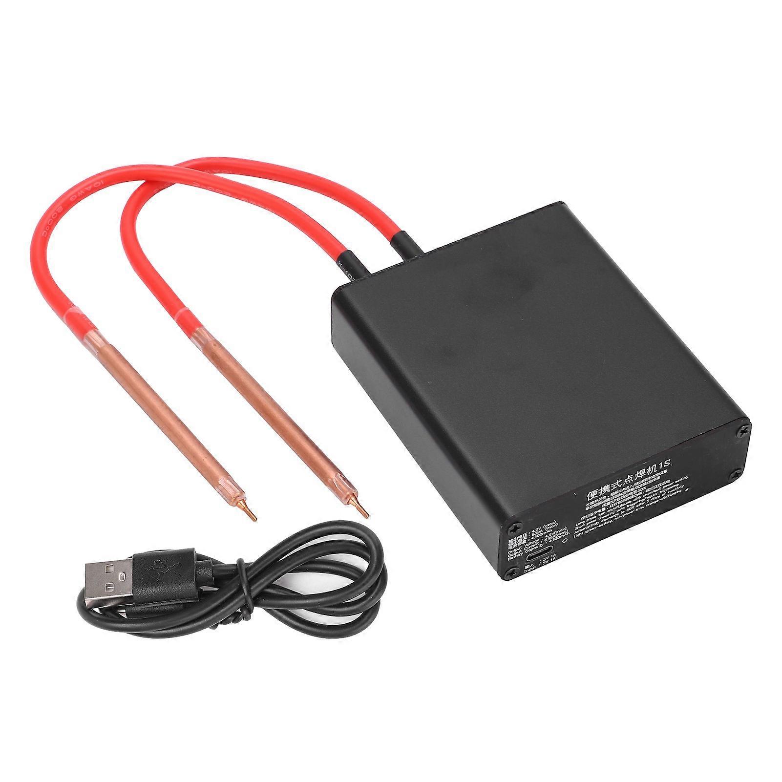 Mini Spot Welder Portable DIY Welding Machine Kit with 2 Quick Release Pens USB Charging Cable