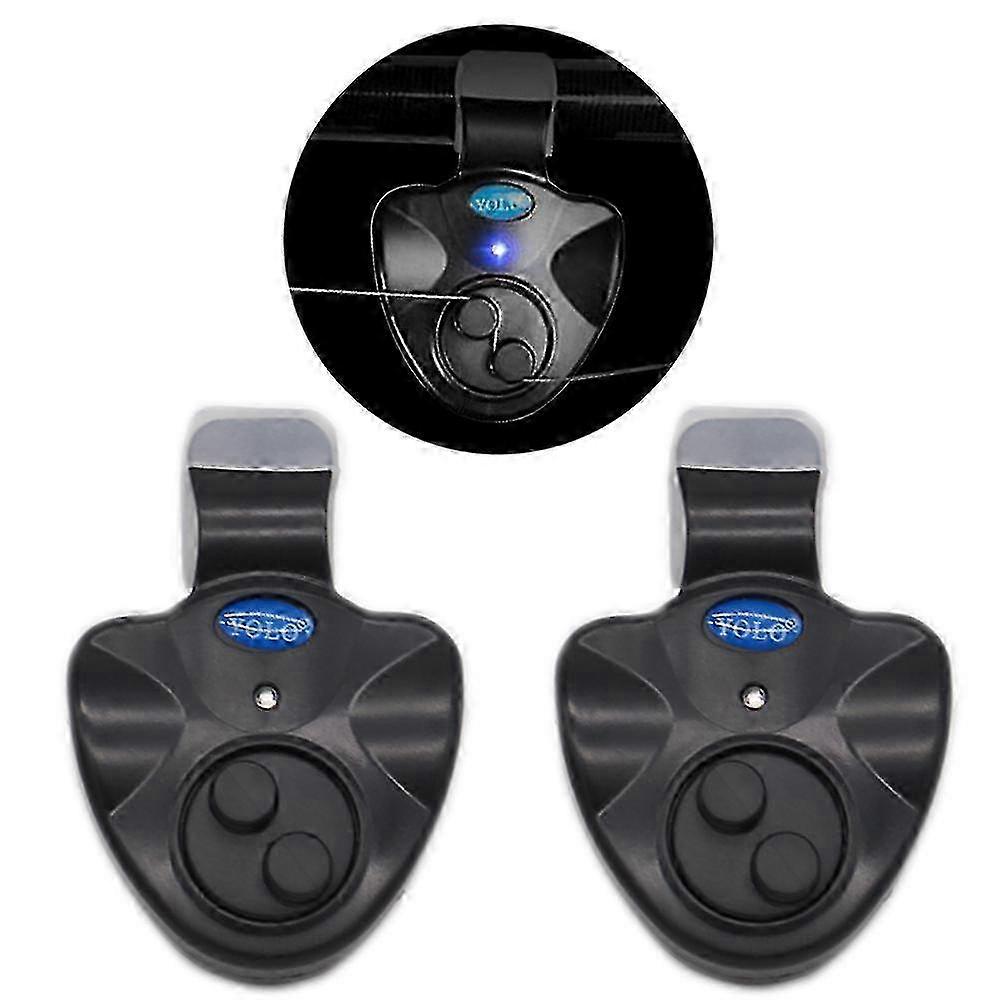 4pcs Electronic Fish Bite Alarms with Sound & LED Lights Indicator