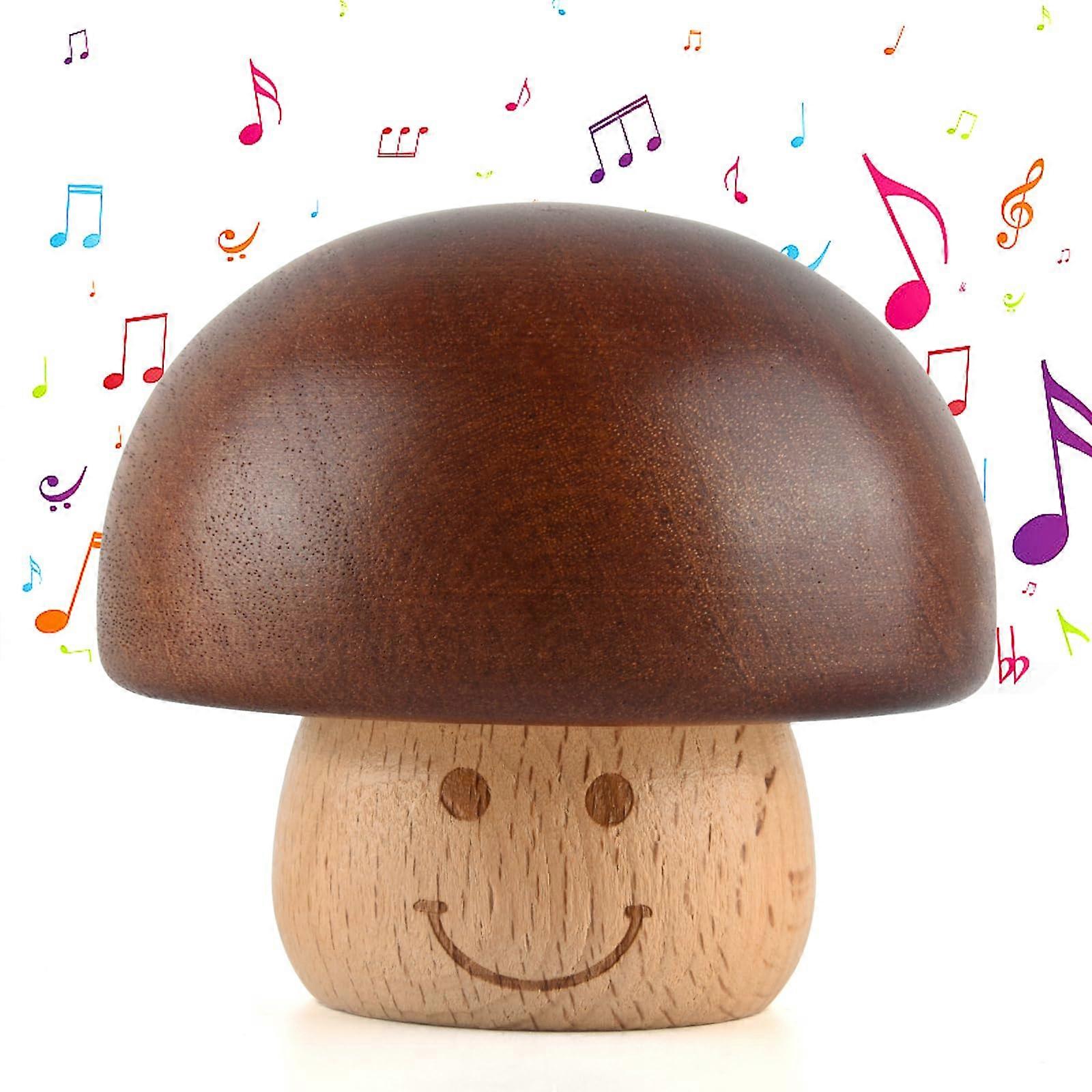彼女のための木製のキノコかわいいユニークなオルゴールギフト