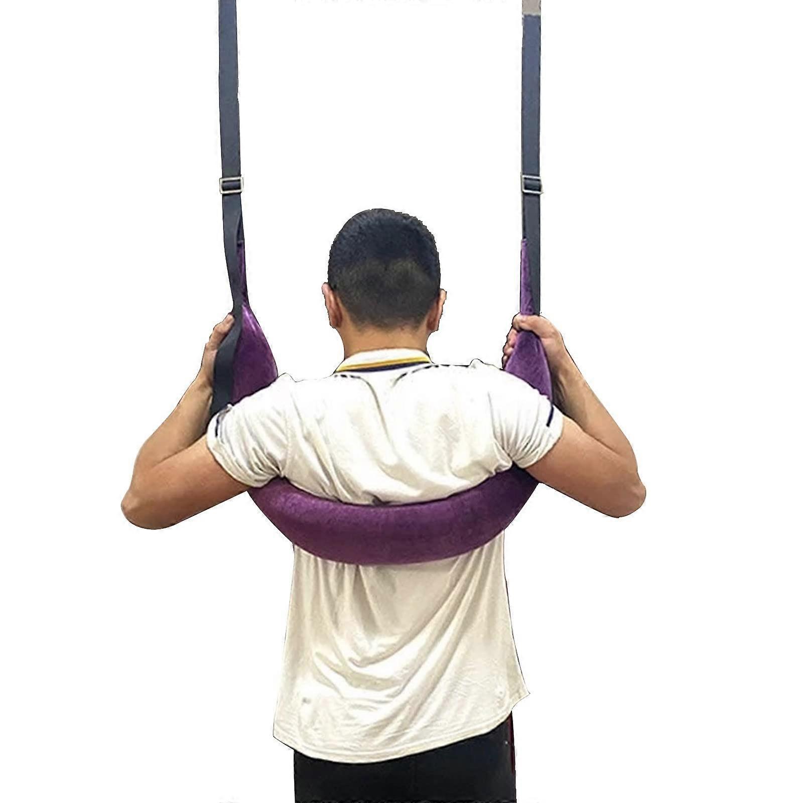 Spine Stretching Waist Suspension Strap for Posture Correction, Back Pain Relief, Adjustable Size, Durable Material