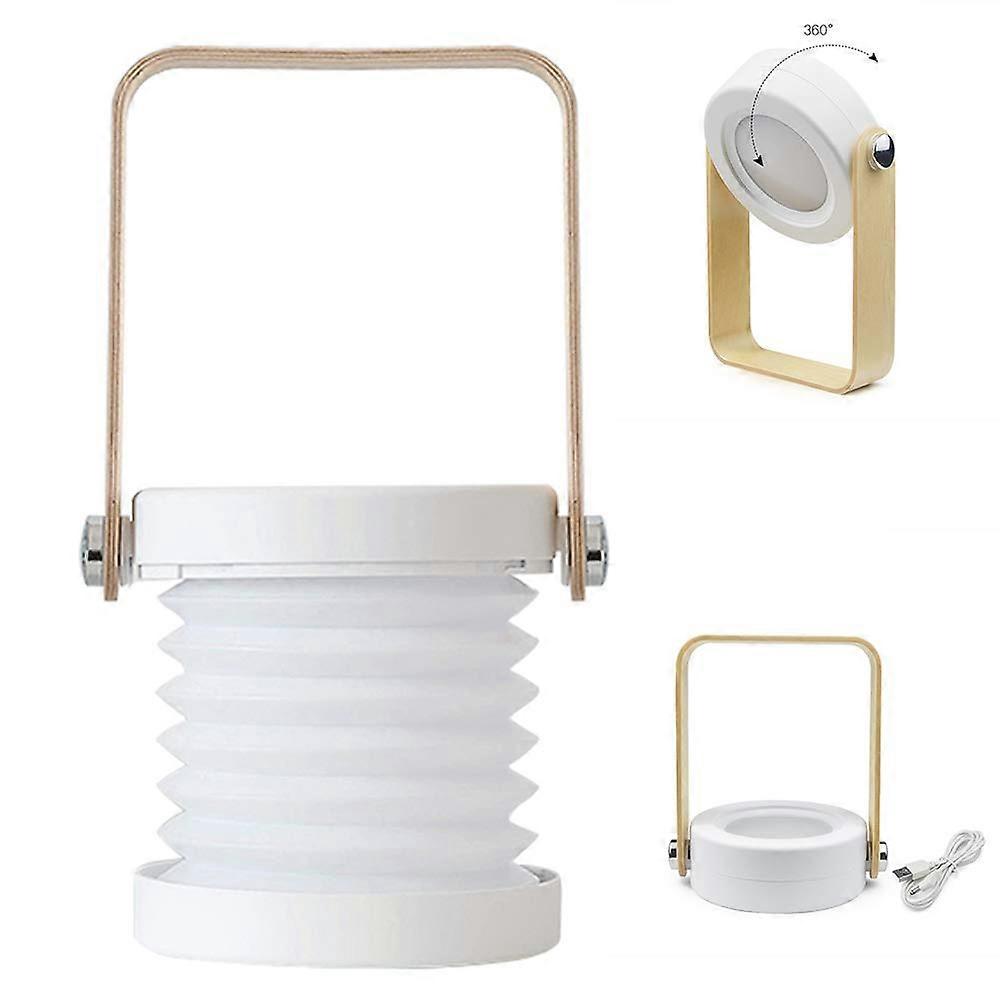 Foldable USB Retractable Touch Control Dimmable Table Lamp for Reading Outdoor Camping