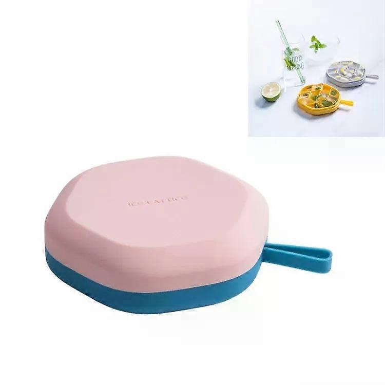 Hexagonal Ice Cube Mold-DIY Creative Storage Box,Red & Blue Red Blue