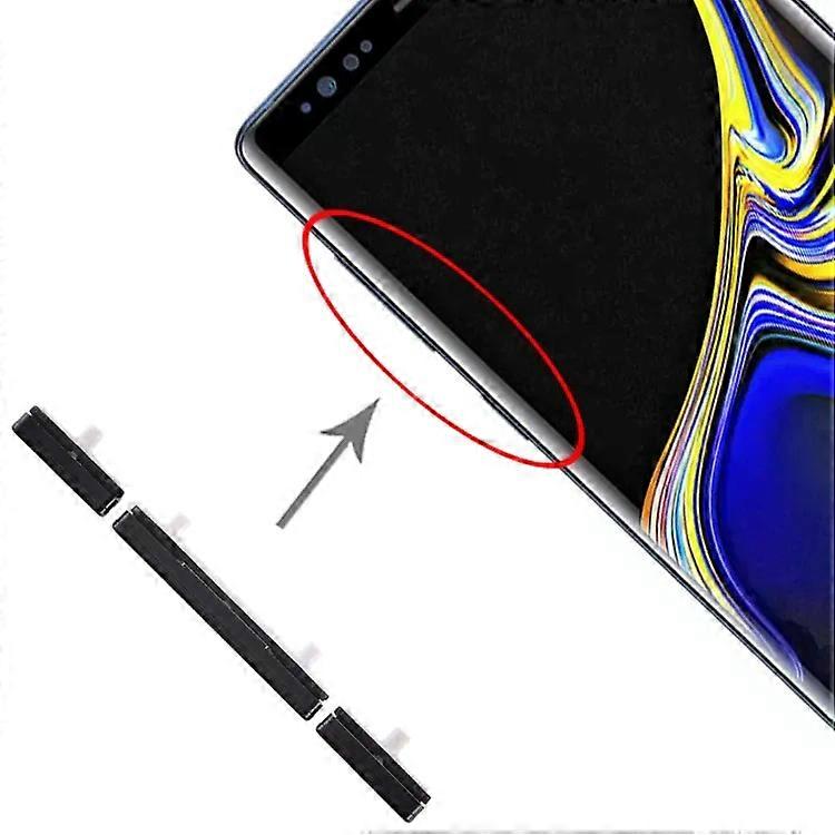 Galaxy Note 9 10 Side Key Set-Black Replacement Buttons by Black