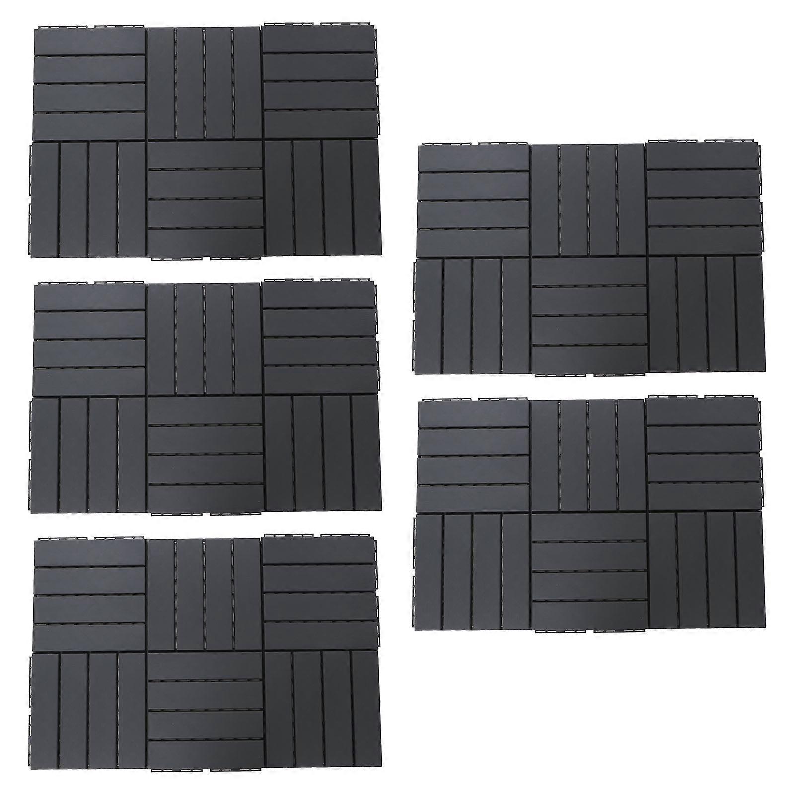 Pack of 30 interlocking, waterproof, polypropylene patio tiles, 30 x 30 cm, for terraces