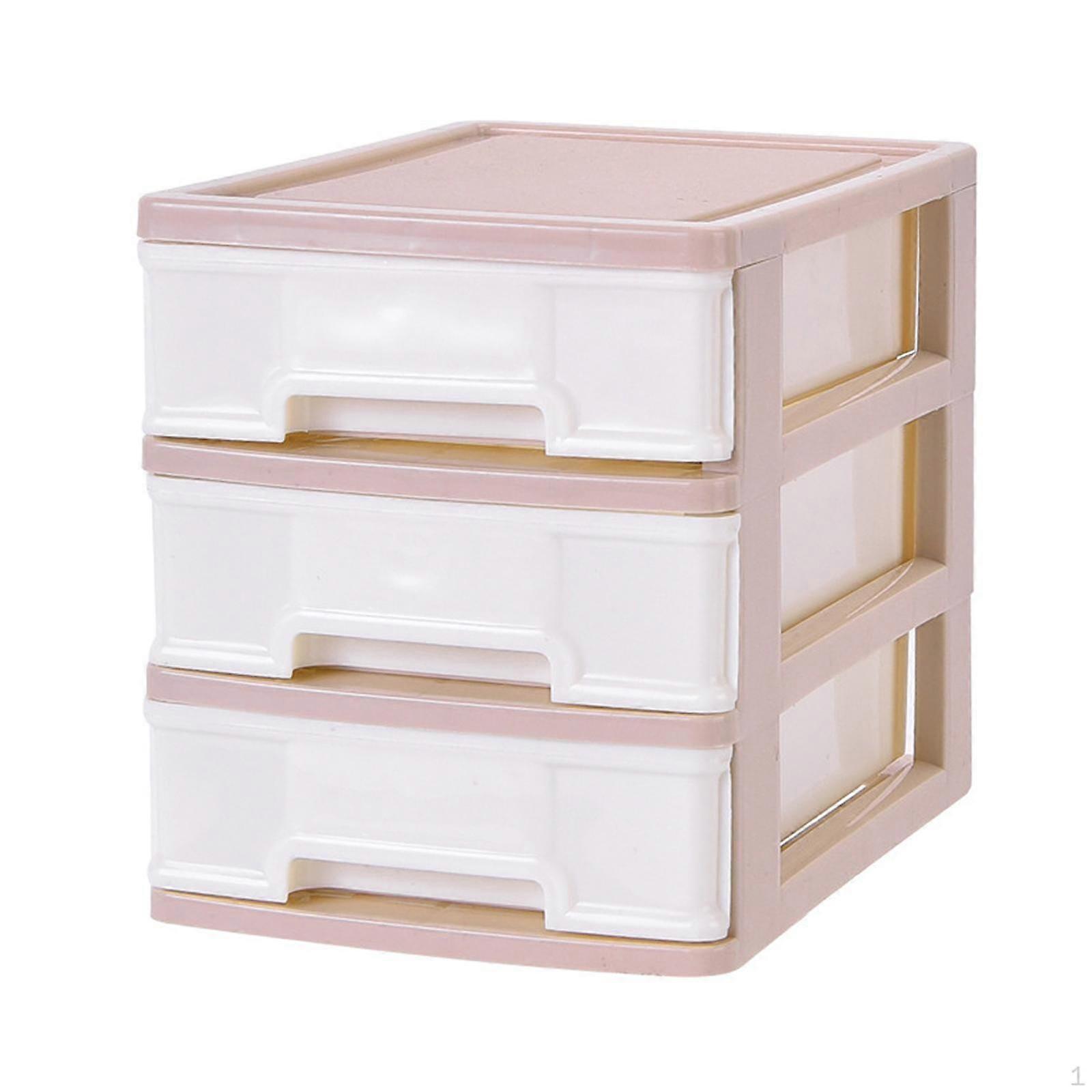 3 Layers Tabletop Storage Drawer Box,Space Saving Organization Desk Organizer Cosmetics
