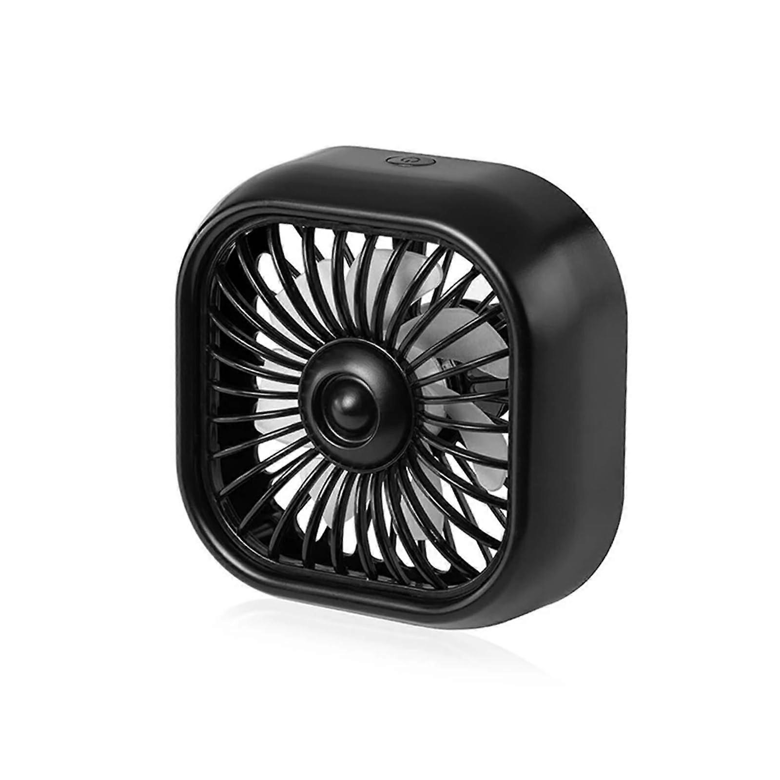 Mini Car Air Vent Fan with LED Light, 3-Speed USB-Powered Cooling Fan for Car, Home, Office Use, Compact Design