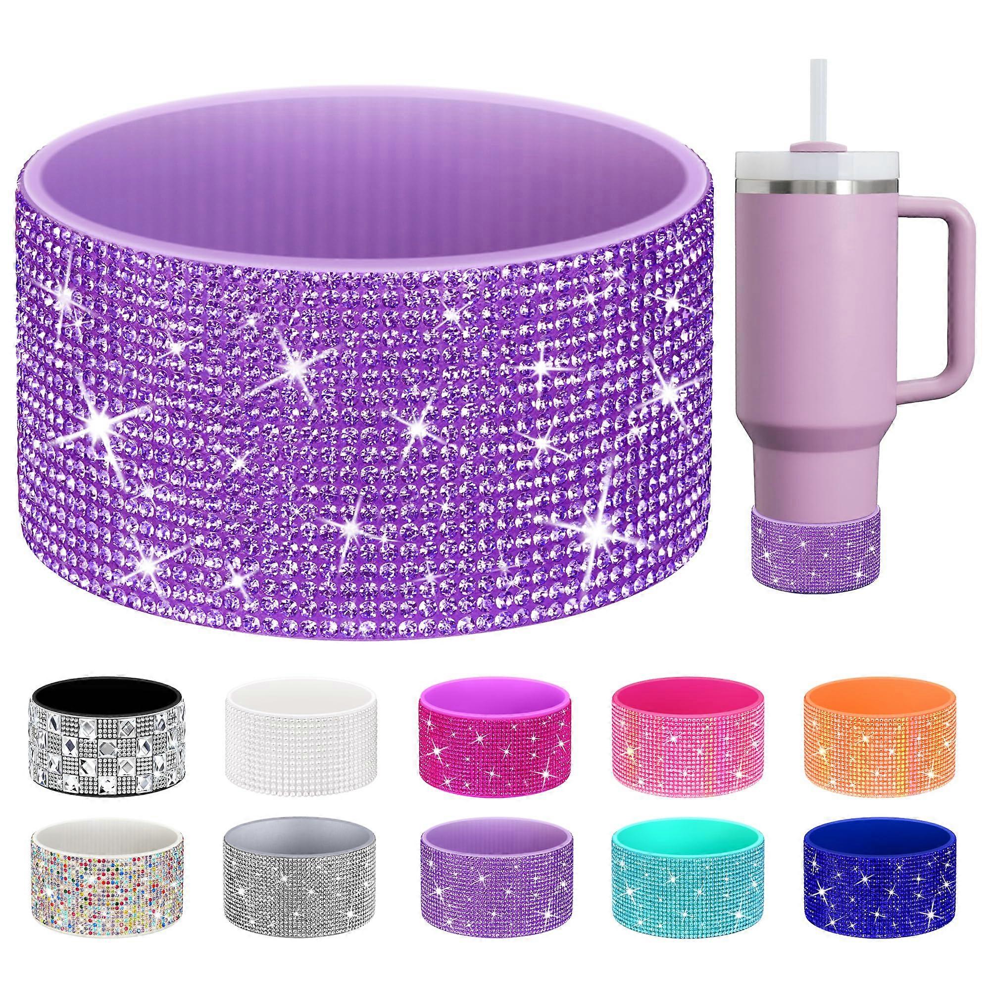 Shining Diamond Silicone Boot for Stanley Cup 40/30/20 oz, Made for HydroJug Traveler 40/32 oz